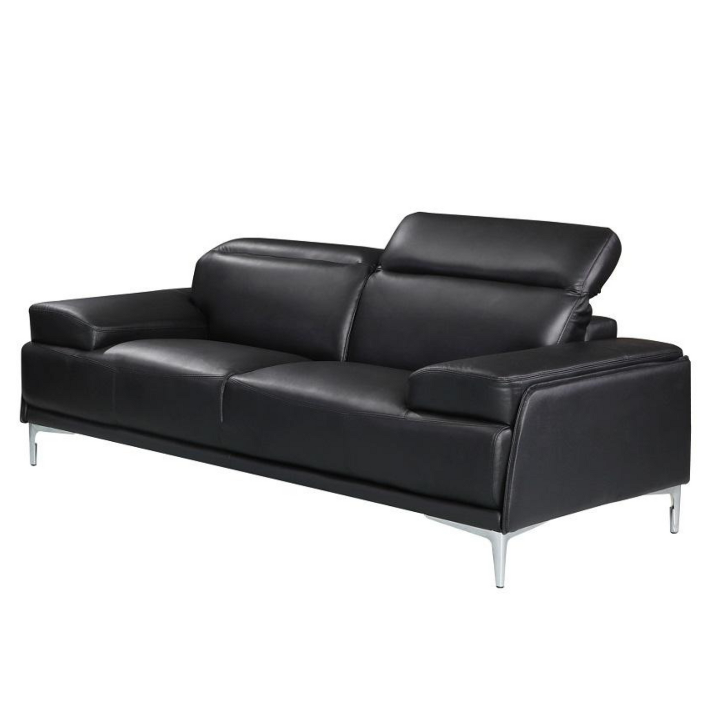 A973 Italian Leather Loveseat in Black jnmfurniture Loveseats 17906111-L