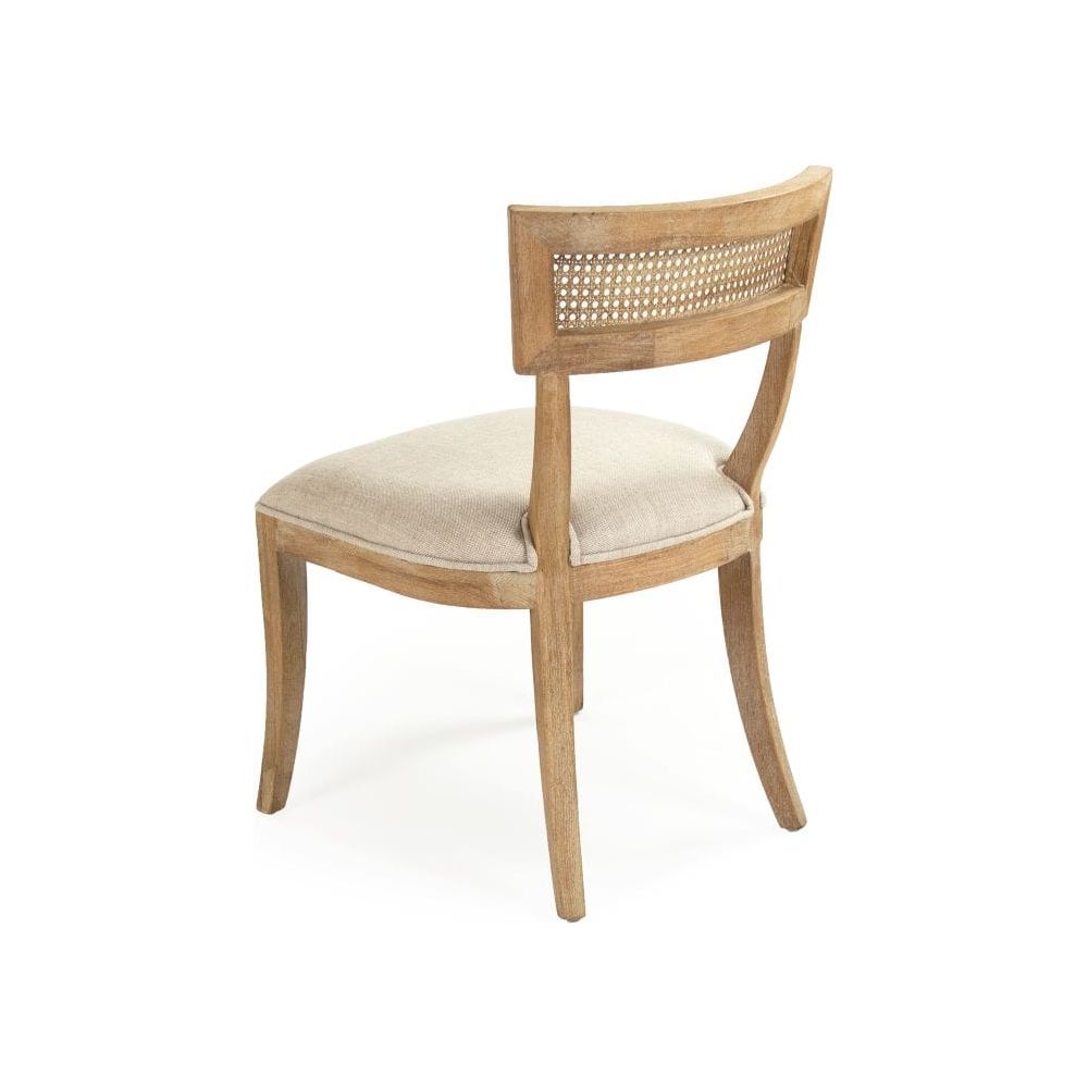 Carvell Cane Back Side Chair Zentique Chairs & Seating CF282-R Cane E272 A015-A