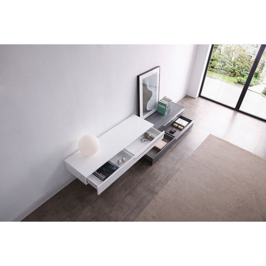 CE Hudson TV Base in Grey & White jnmfurniture TV Stands & Media 17475-GW