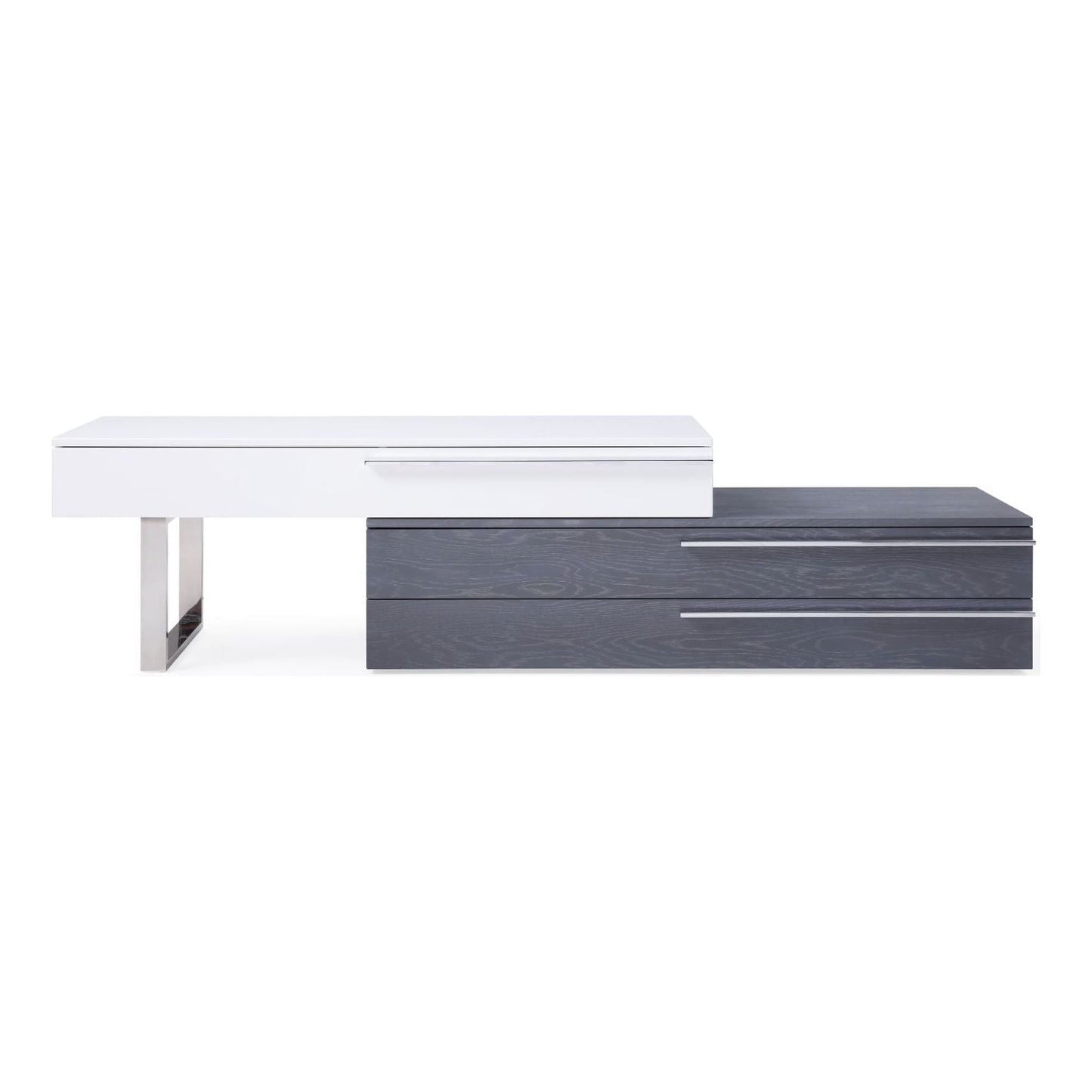 CE Hudson TV Base in Grey & White jnmfurniture TV Stands & Media 17475-GW