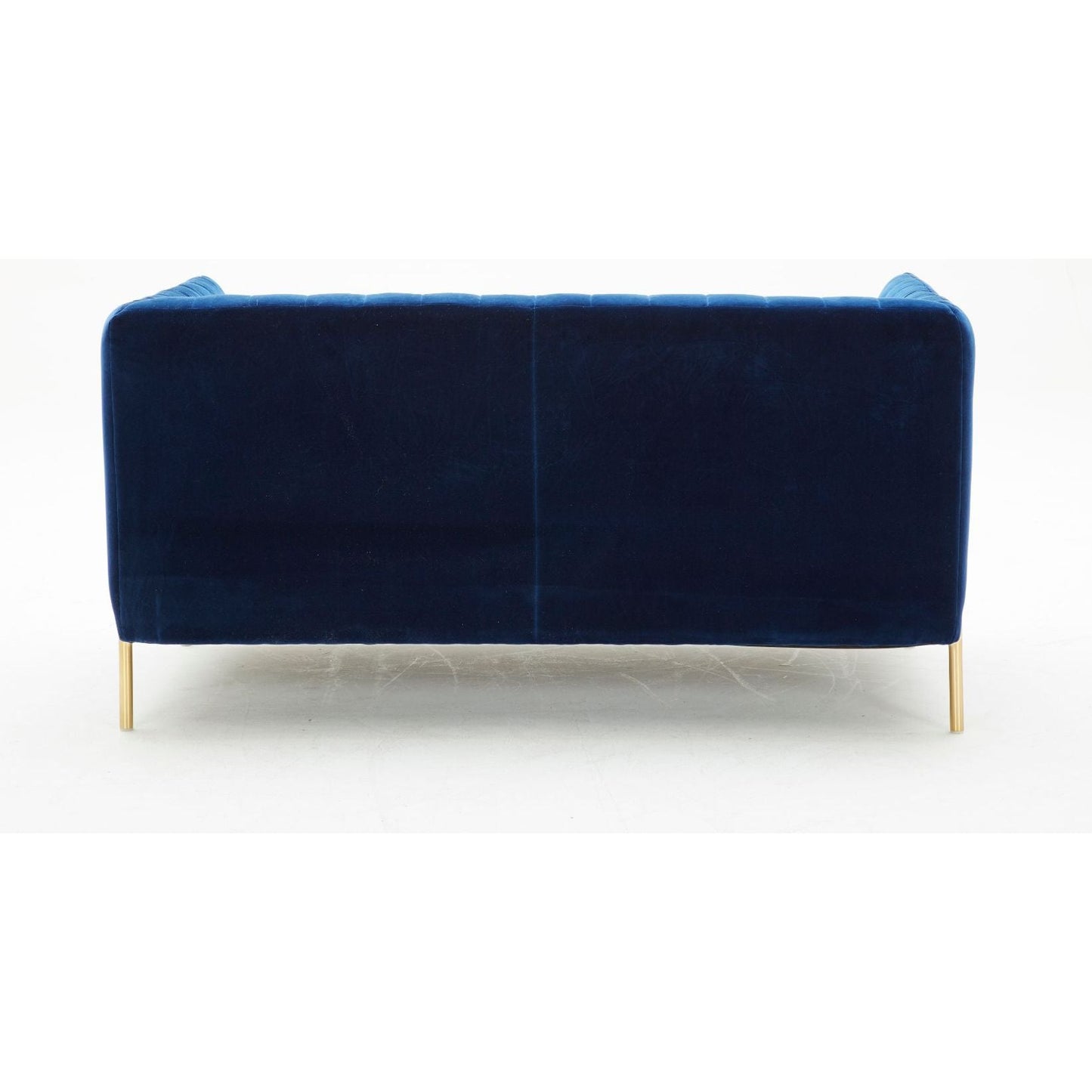 Deco Love Seat in Blue Fabric jnmfurniture Loveseats 17663-B-L