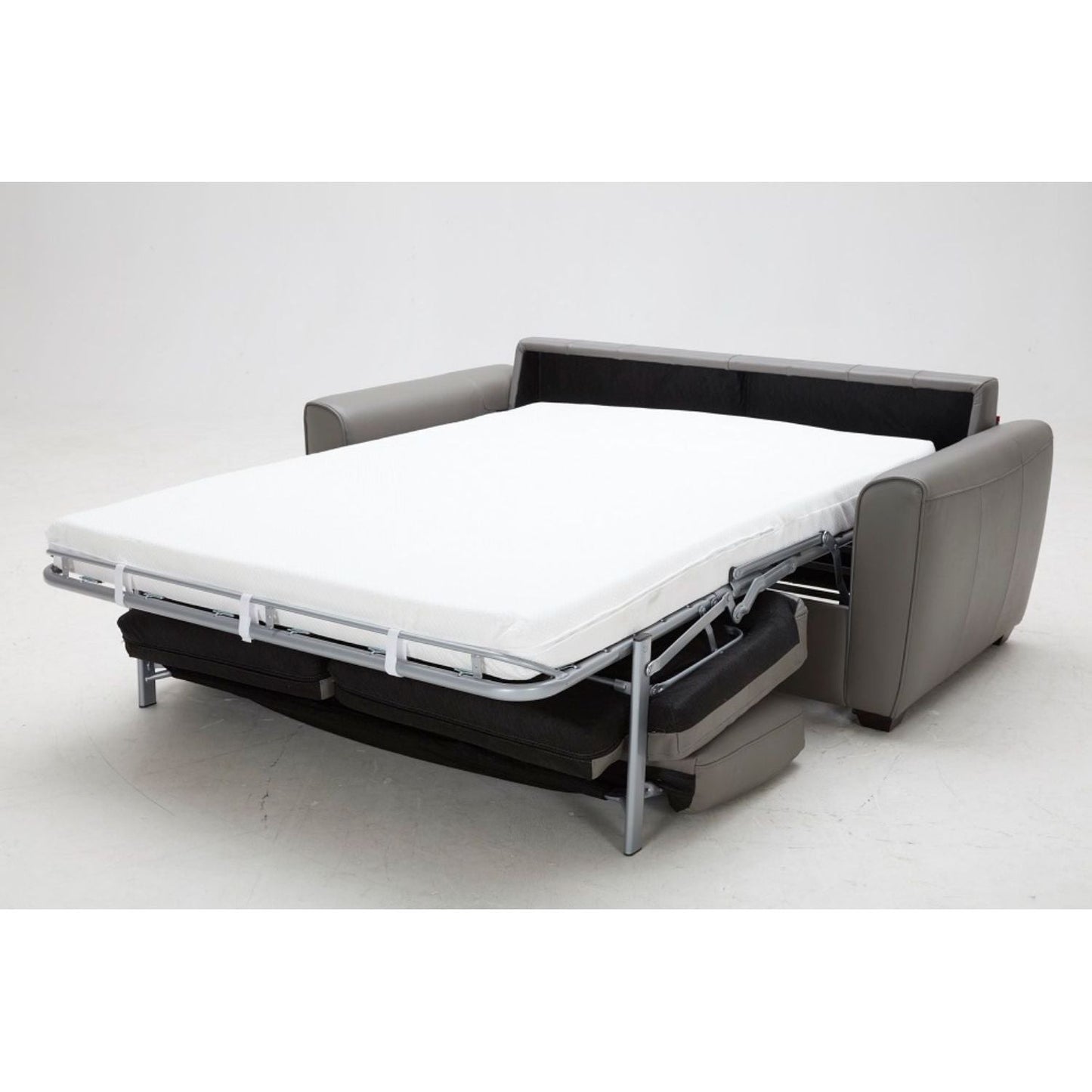 Jasper Sofa Bed in Grey Leather jnmfurniture Sofas 18234