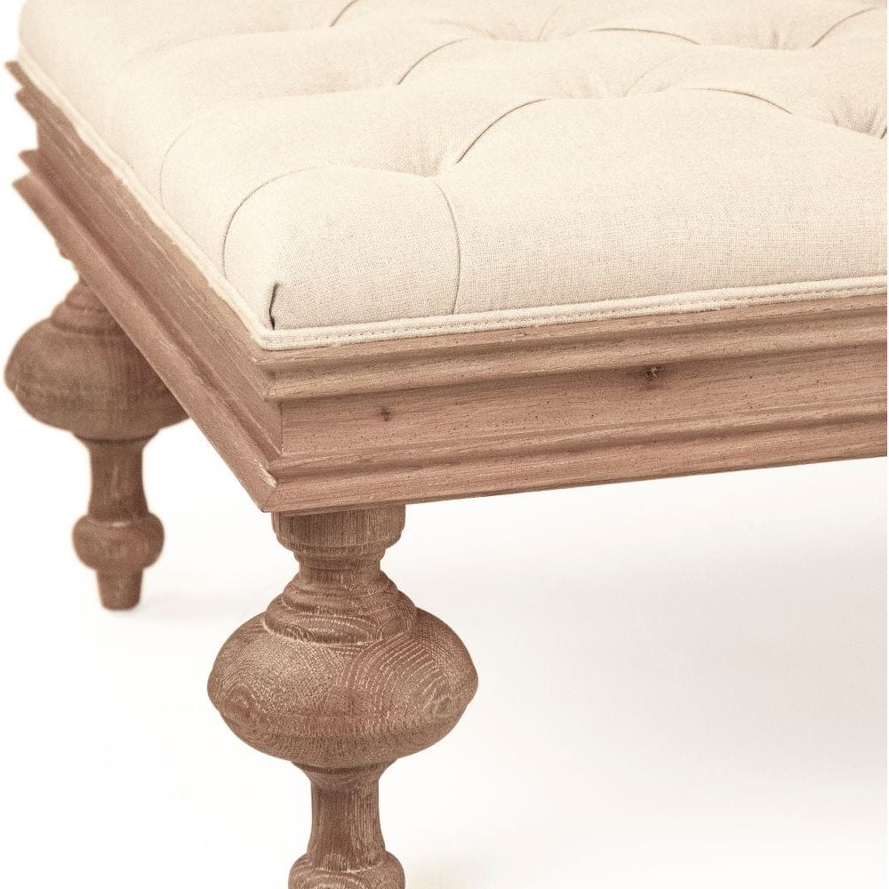Lara Tufted Ottoman Zentique Ottomans & Poufs CT508-Z E272 A003