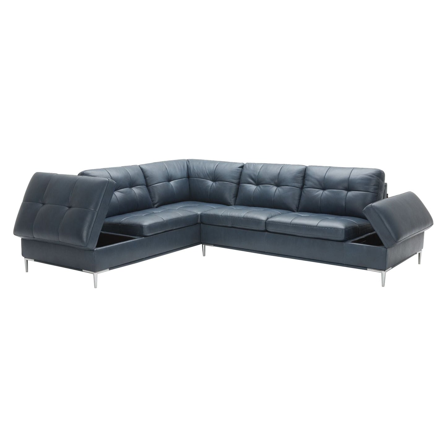 Leonardo Blue in Left Hand Facing jnmfurniture Sectionals 18995-LHFC