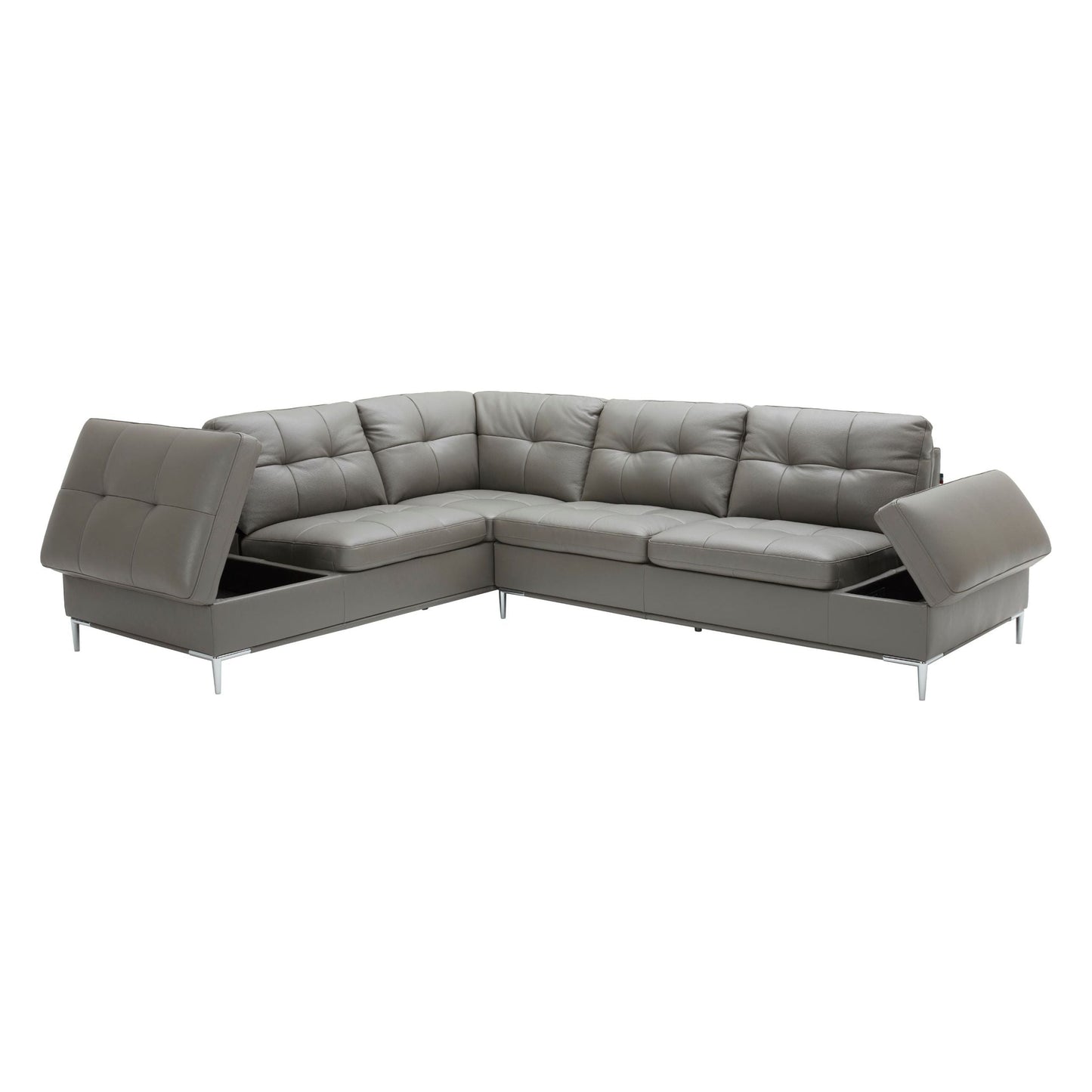 Leonardo Grey in Left Hand Facing jnmfurniture Sectionals 18996-LHFC