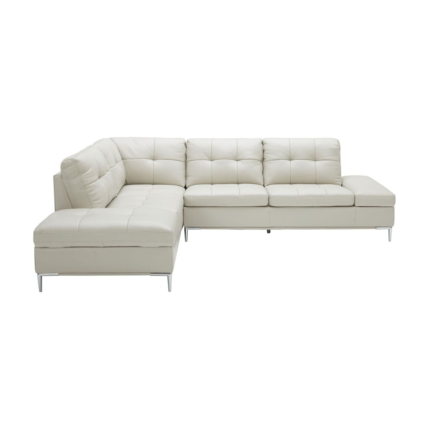Leonardo Silver Grey in Left Hand Facing jnmfurniture Sectionals 18994-LHFC