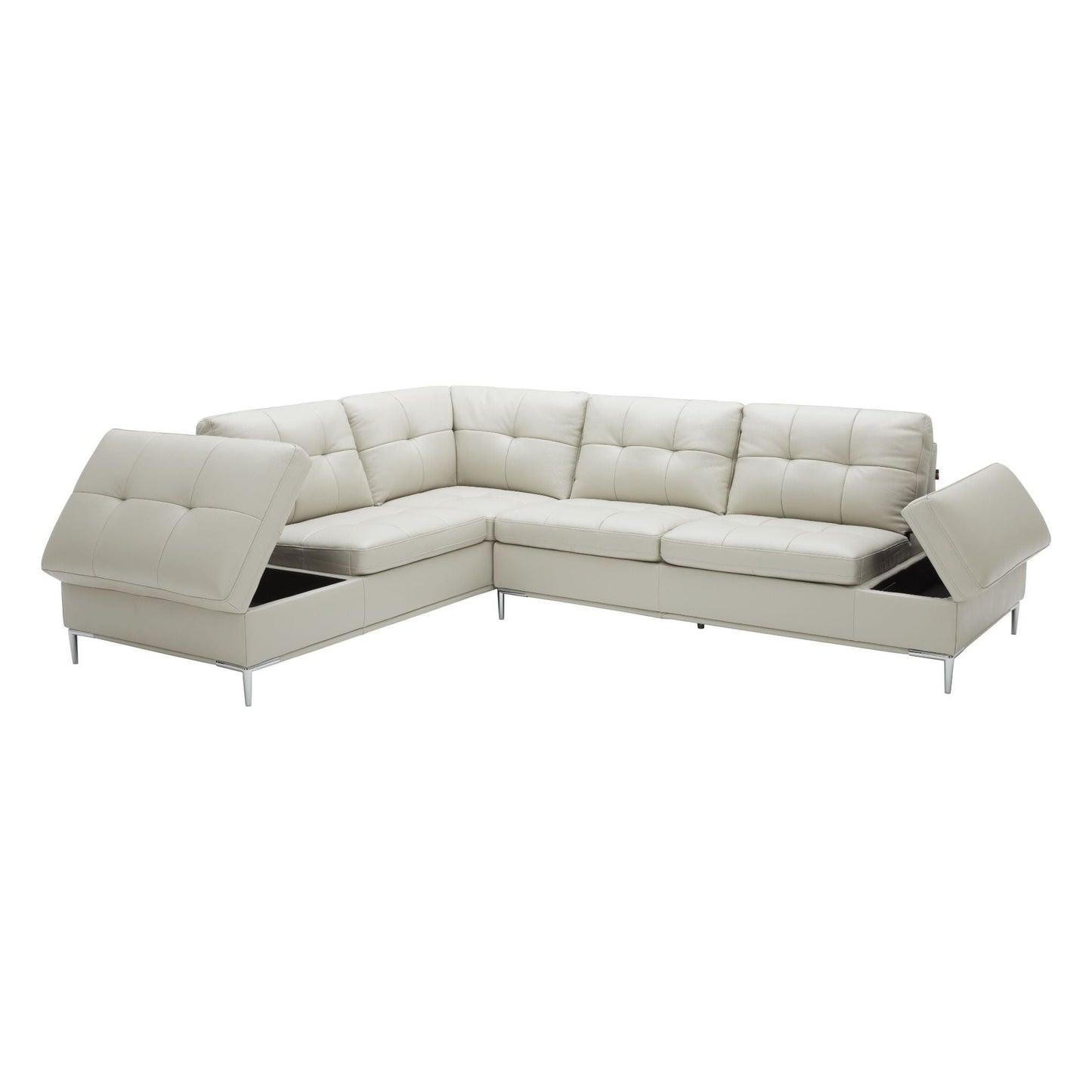 Leonardo Silver Grey in Left Hand Facing jnmfurniture Sectionals 18994-LHFC