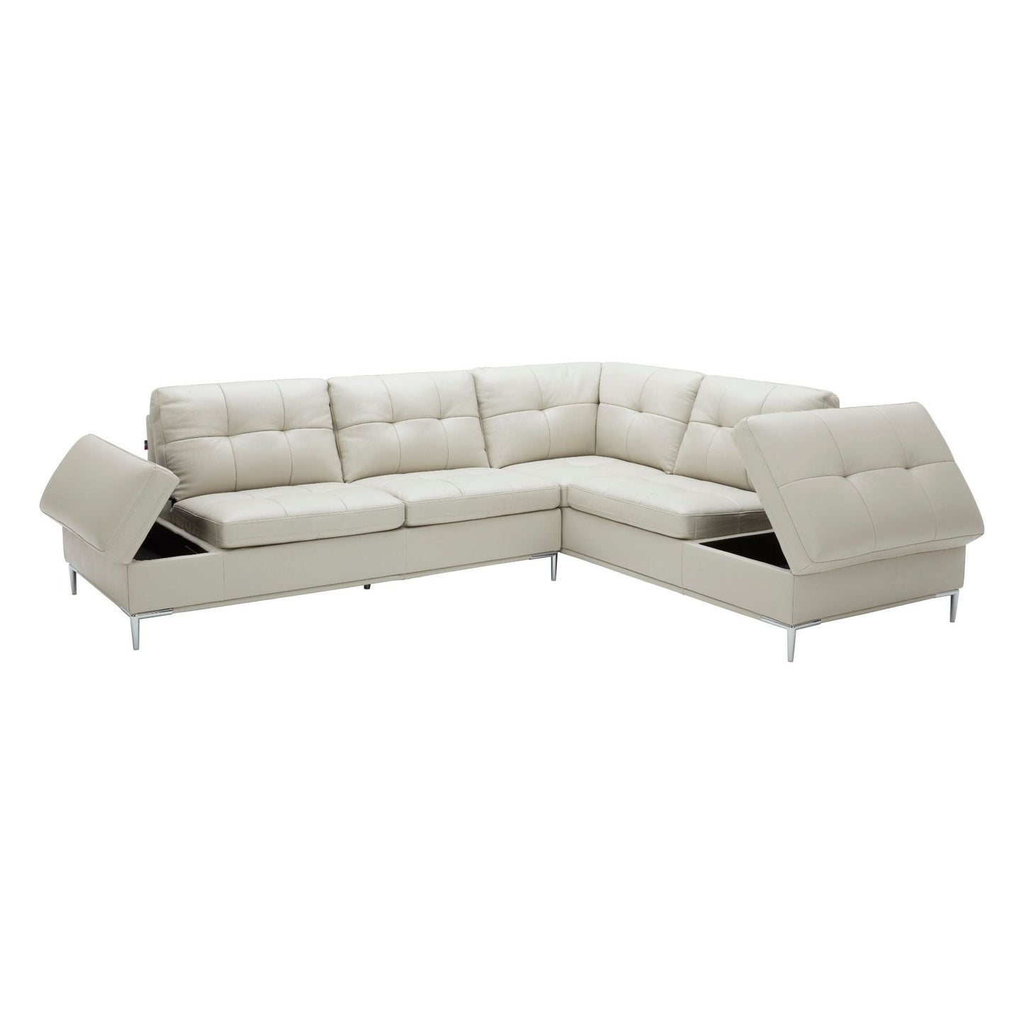 Leonardo Silver Grey in Right Hand Facing jnmfurniture Sectionals 18994-RHFC