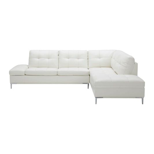 Leonardo White in Right Hand Facing jnmfurniture Sectionals 18993-RHFC
