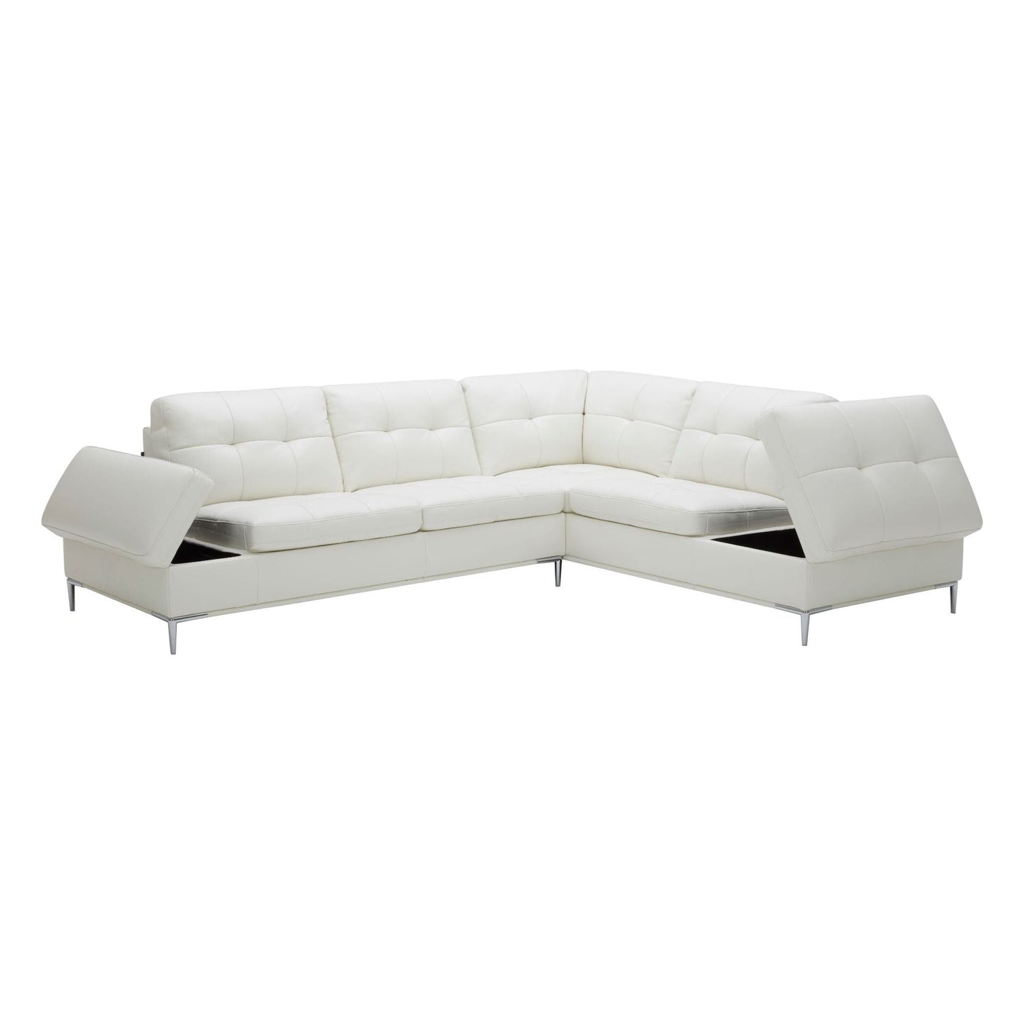 Leonardo White in Right Hand Facing jnmfurniture Sectionals 18993-RHFC