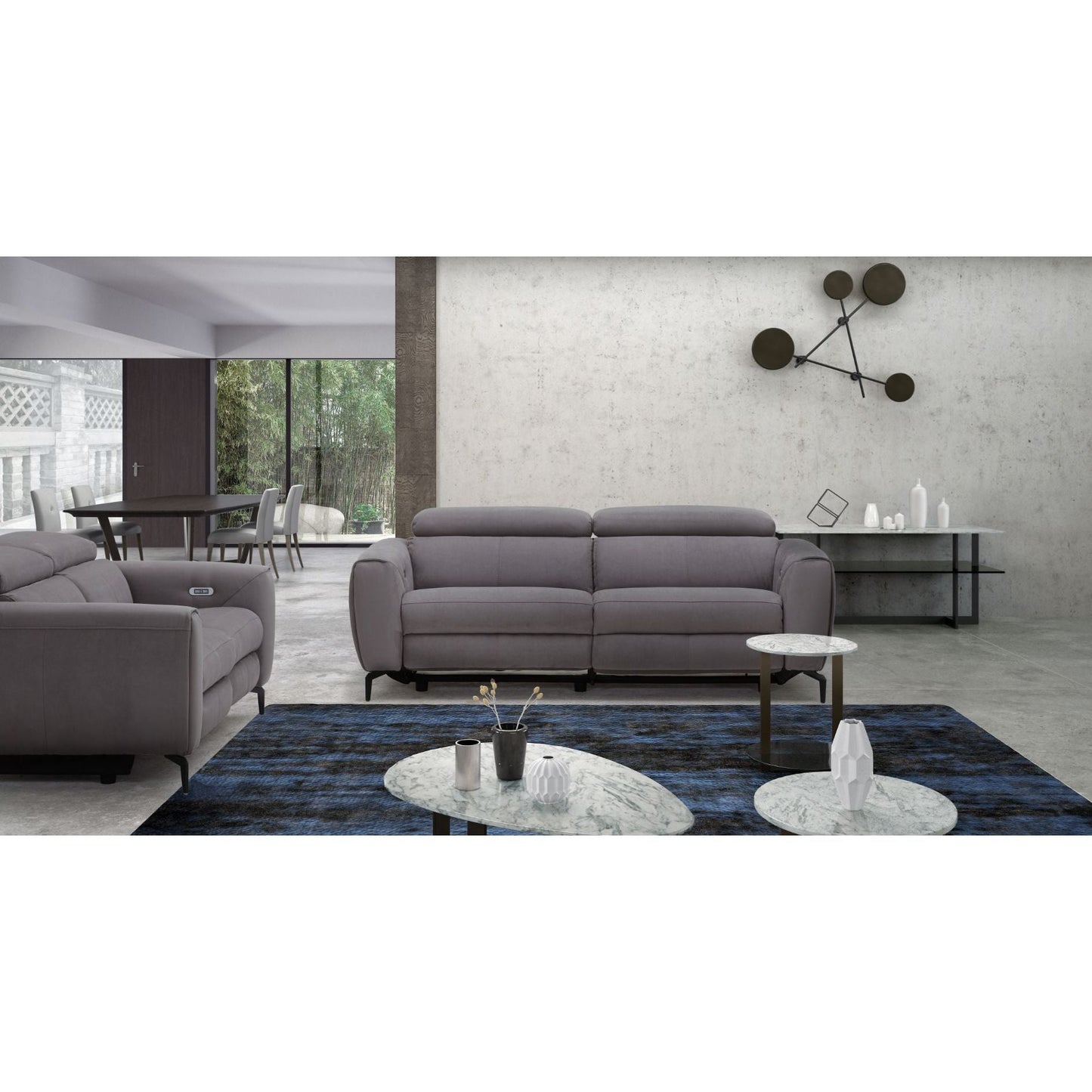 Lorenzo Grey Fabric Sofa jnmfurniture Sofas 18823-S