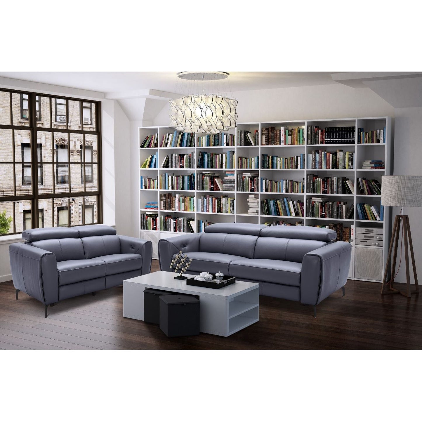 Lorenzo Love in Blue Grey jnmfurniture Loveseats 188241-L