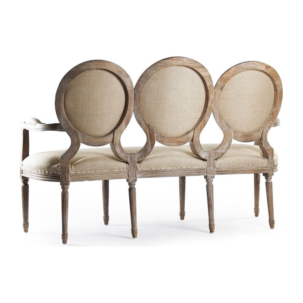 Medallion Settee Zentique Settee B009-3 E272 H009