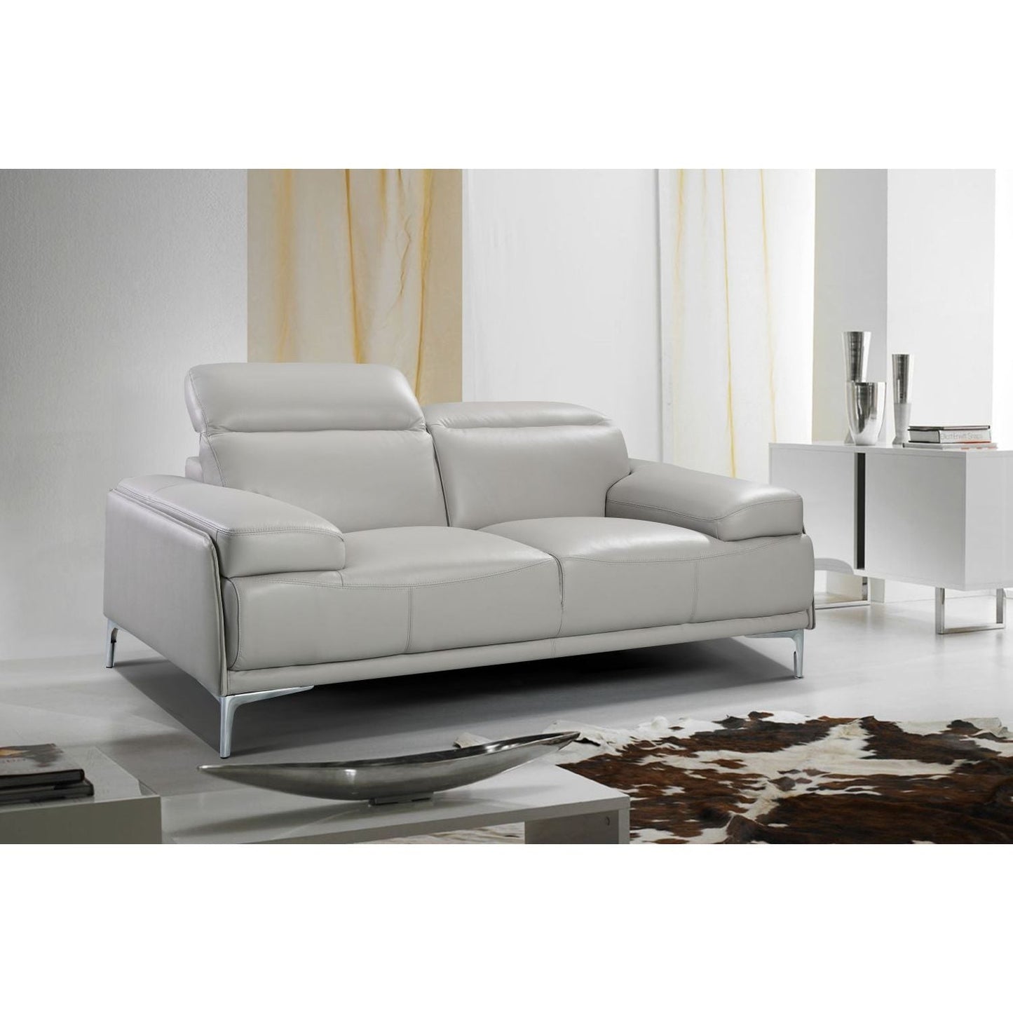 Nicolo Love Seat in Light Grey jnmfurniture Loveseats 18983-L
