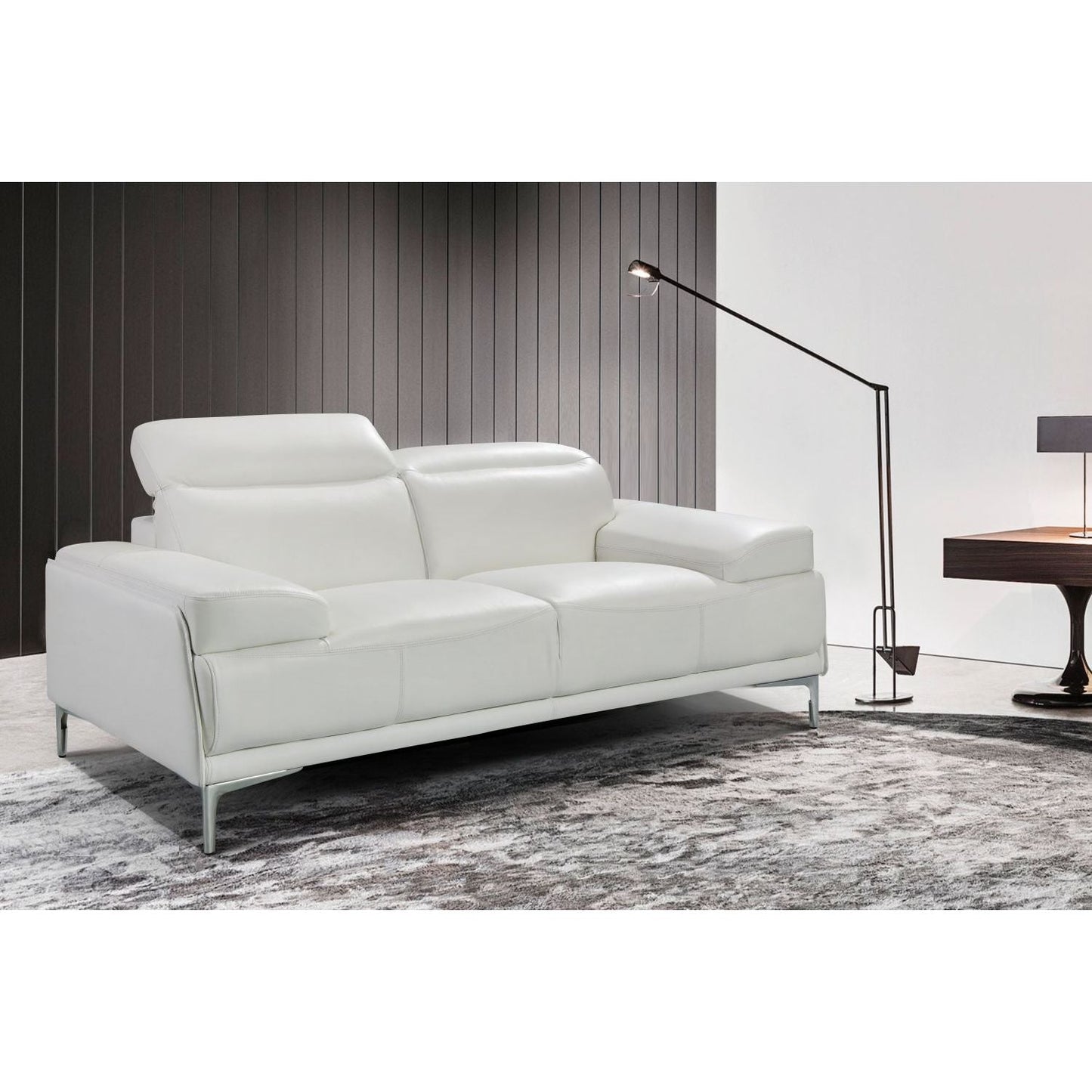 Nicolo Love Seat in White jnmfurniture Loveseats 18984-L