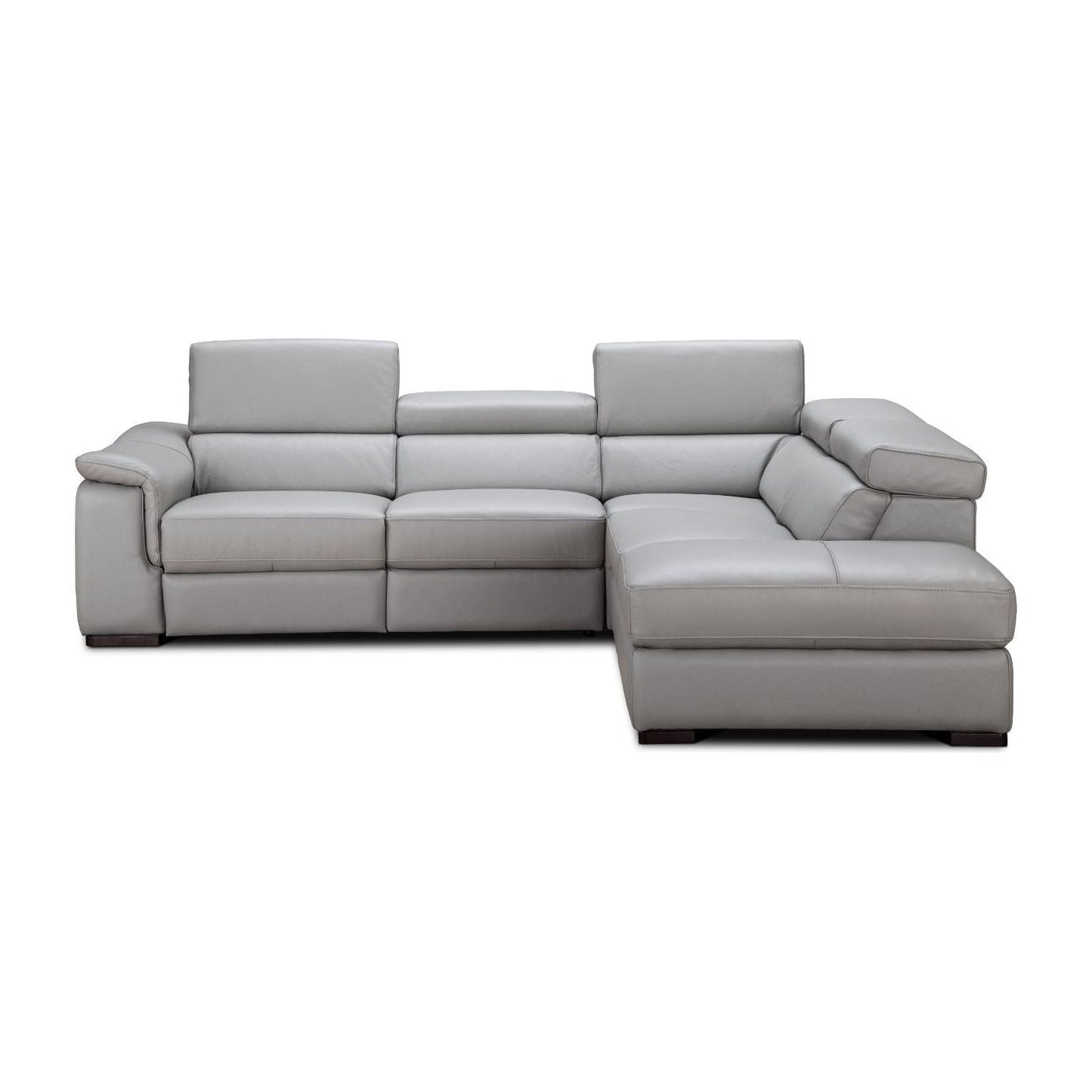Perla Premium Leather Sectional in Right Hand Facing Chaise jnmfurniture Sectionals Sectionals 18231-RHFC