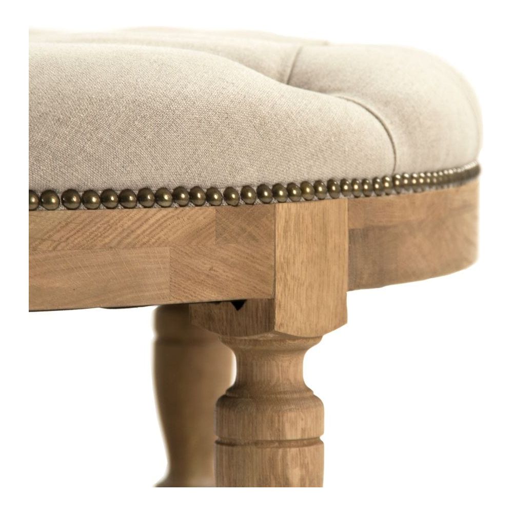 Tammy Ottoman Zentique Ottomans & Poufs ZEN43 E255 A003 w/ Nailhead