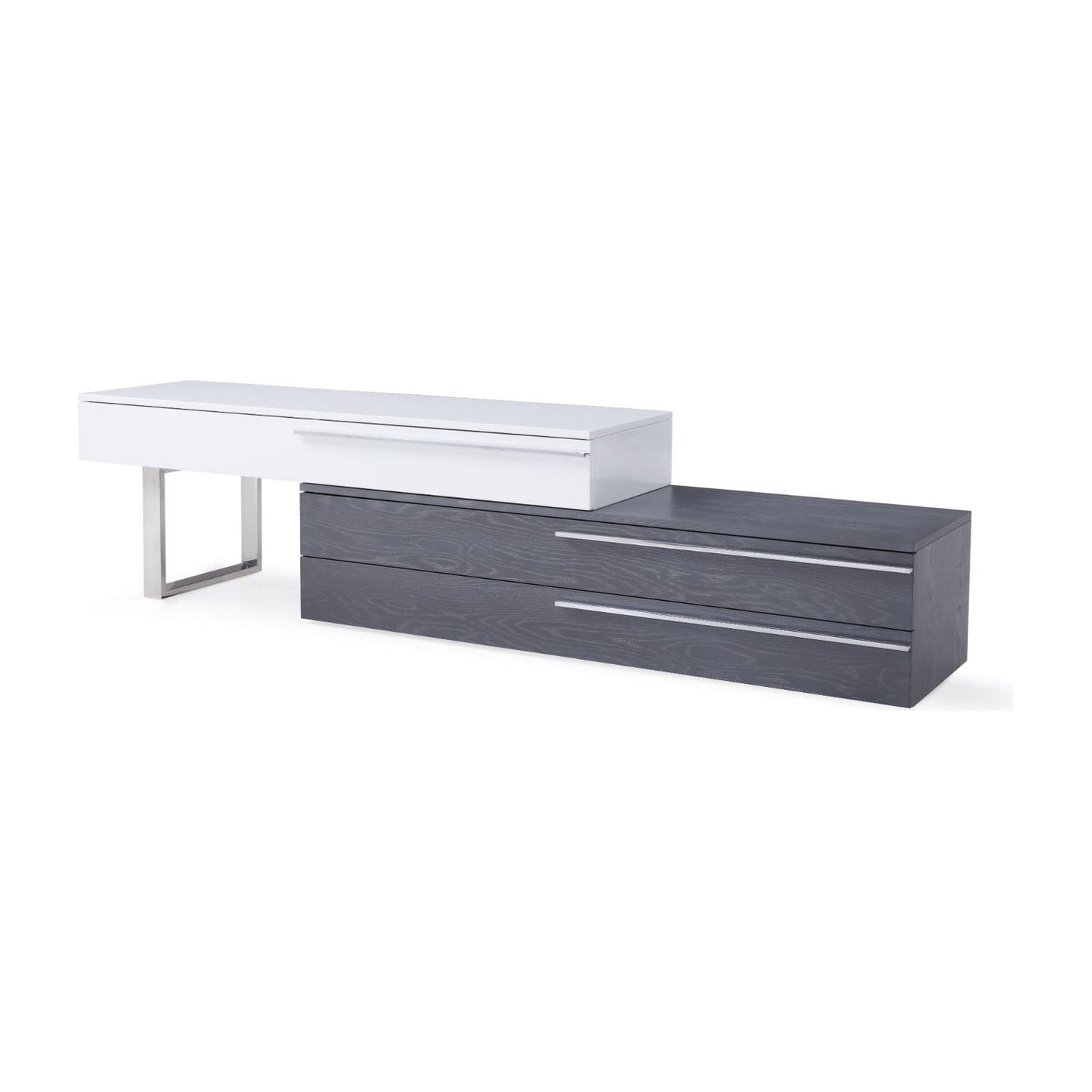 CE Hudson TV Base in Grey & White jnmfurniture TV Stands & Media 17475-GW