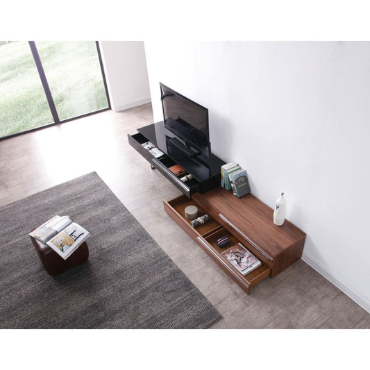 CE Hudson TV Base in Walnut & Black jnmfurniture TV Stands & Media 17475-WB