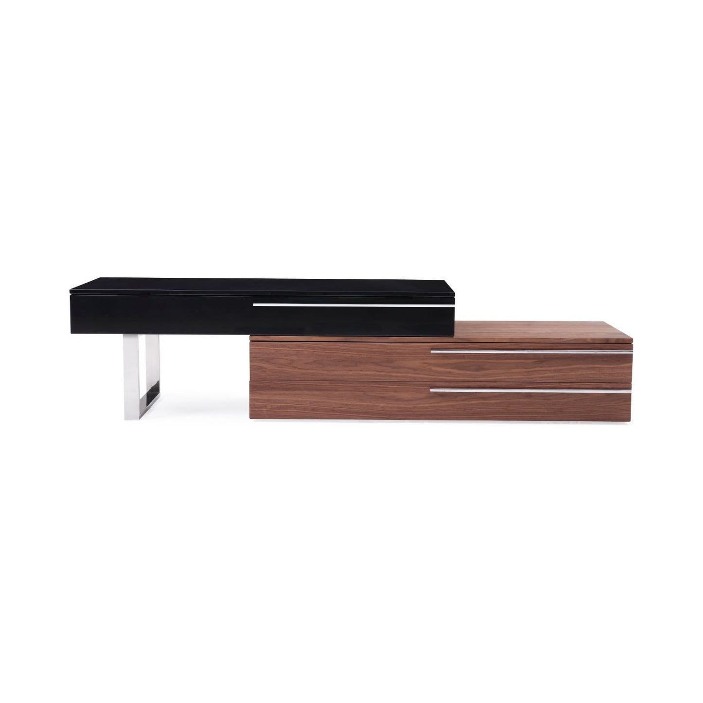 CE Hudson TV Base in Walnut & Black jnmfurniture TV Stands & Media 17475-WB