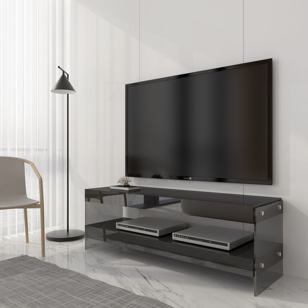 Cloud Mini TV Base in Grey High Gloss jnmfurniture TV Stands & Media 179601-MTV-G