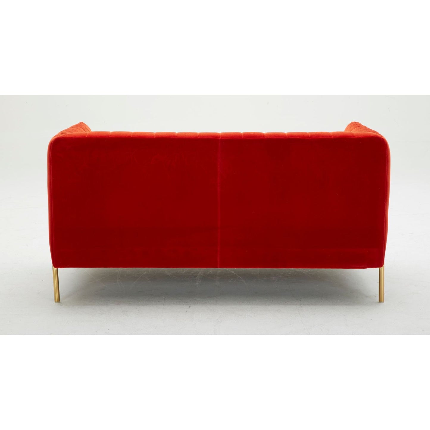 Deco Love Seat in Pumpkin Fabric jnmfurniture Loveseats 17663-P-L
