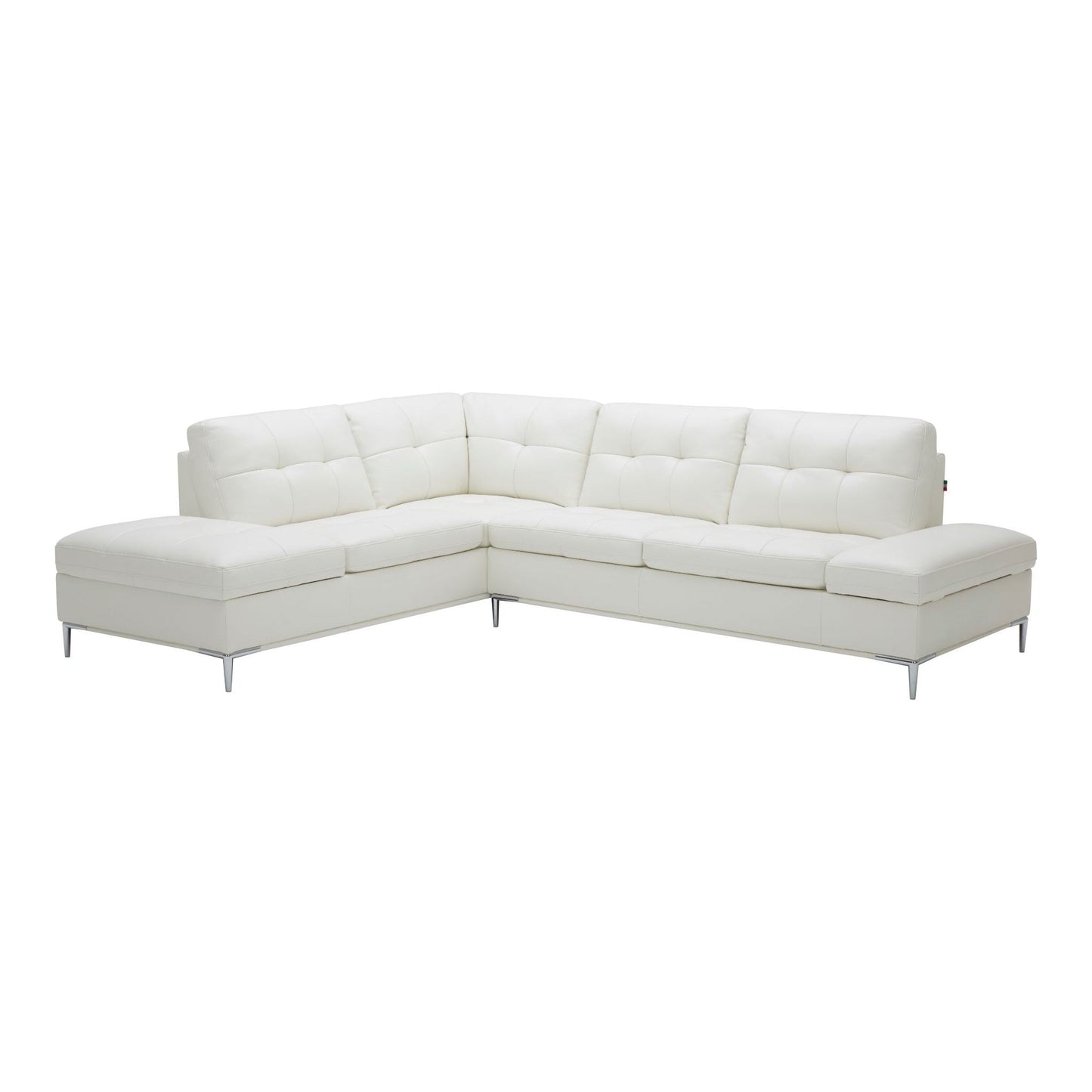 Leonardo White in Left Hand Facing jnmfurniture Sectionals 18993-LHFC