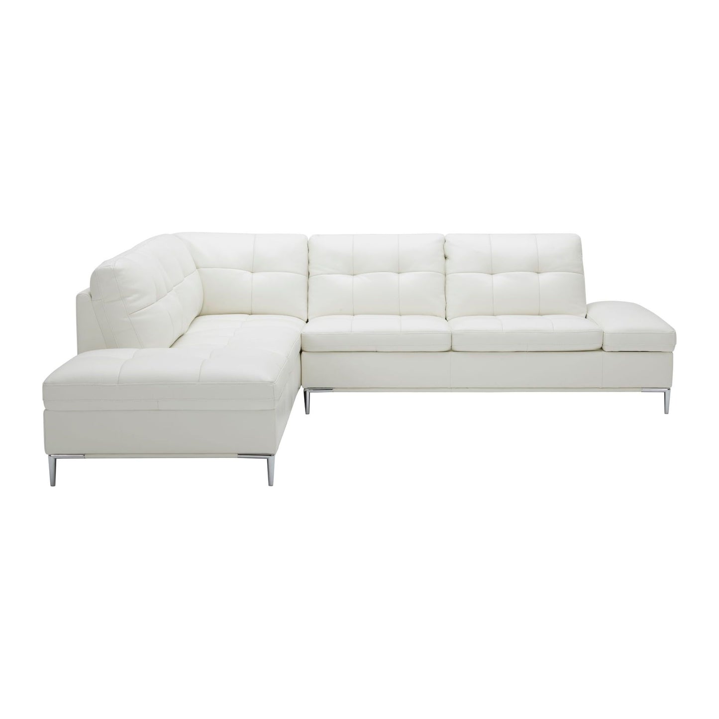 Leonardo White in Left Hand Facing jnmfurniture Sectionals 18993-LHFC