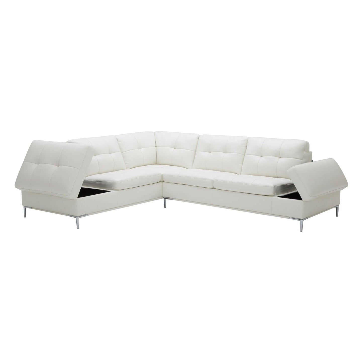 Leonardo White in Left Hand Facing jnmfurniture Sectionals 18993-LHFC