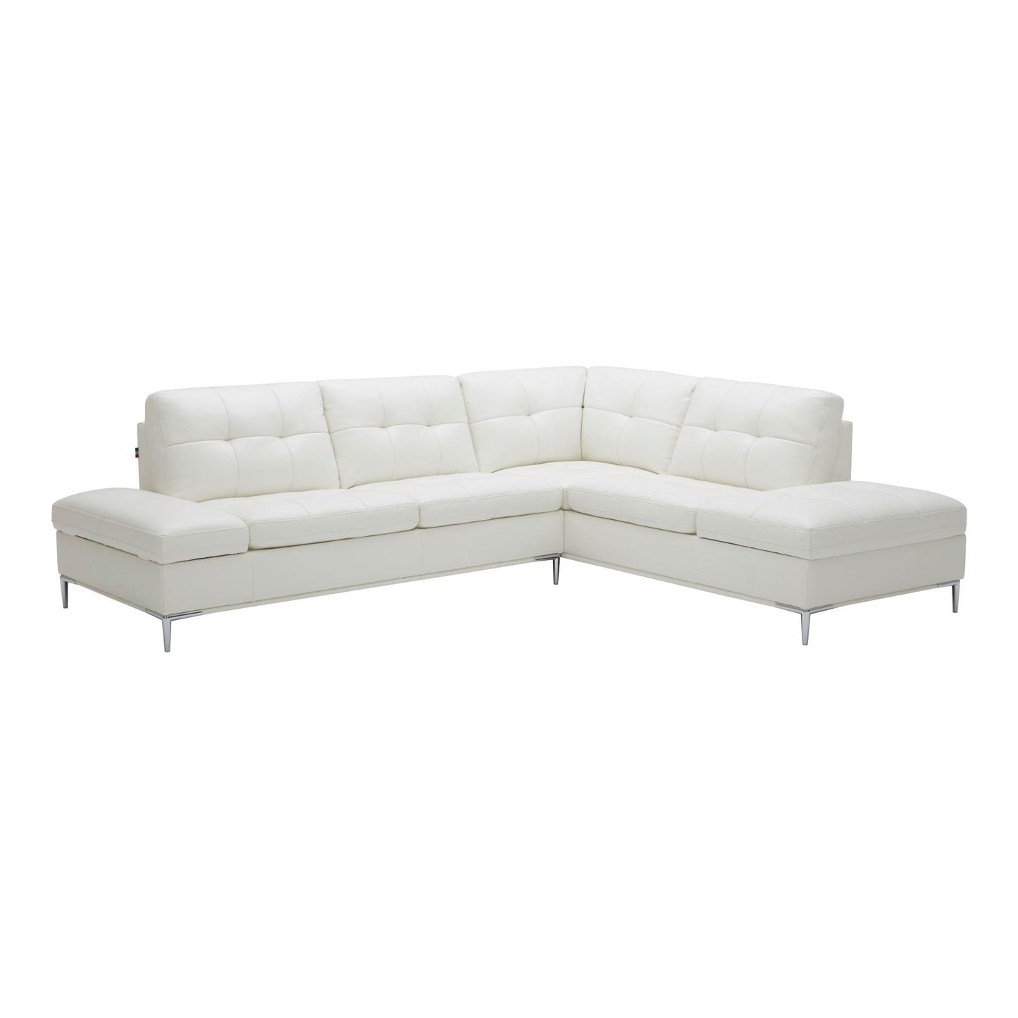 Leonardo White in Right Hand Facing jnmfurniture Sectionals 18993-RHFC