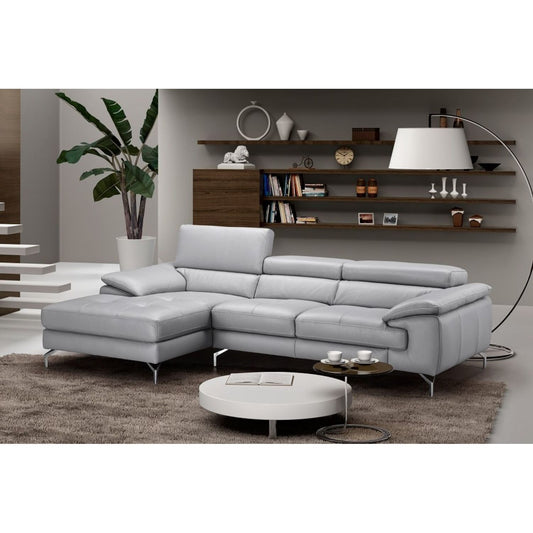 Liam Premium Leather Sectional in Left Hand Facing Chaise jnmfurniture Sectionals Sectionals 18273-LHFC