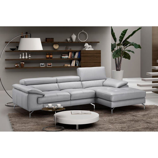 Liam Premium Leather Sectional in Left Hand Facing Chaise jnmfurniture Sectionals Sectionals 18273-RHFC