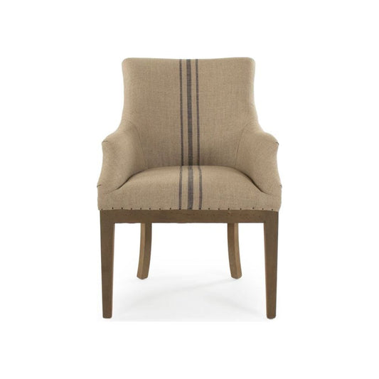 Liberte Deconstructed Arm Chair Zentique Chairs & Seating CF139 513 A033 Blue Stripe