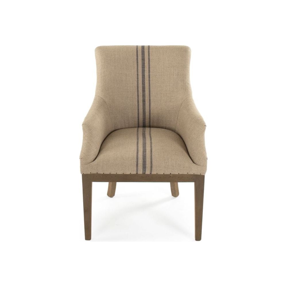 Liberte Deconstructed Arm Chair Zentique Chairs & Seating CF139 513 A033 Blue Stripe