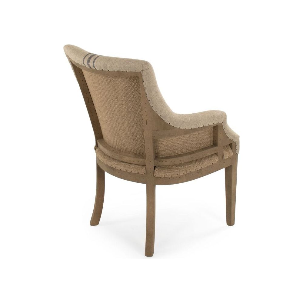Liberte Deconstructed Arm Chair Zentique Chairs & Seating CF139 513 A033 Blue Stripe