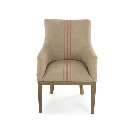 Liberte Deconstructed Arm Chair Zentique Chairs & Seating CF139 513 A034 Red Stripe