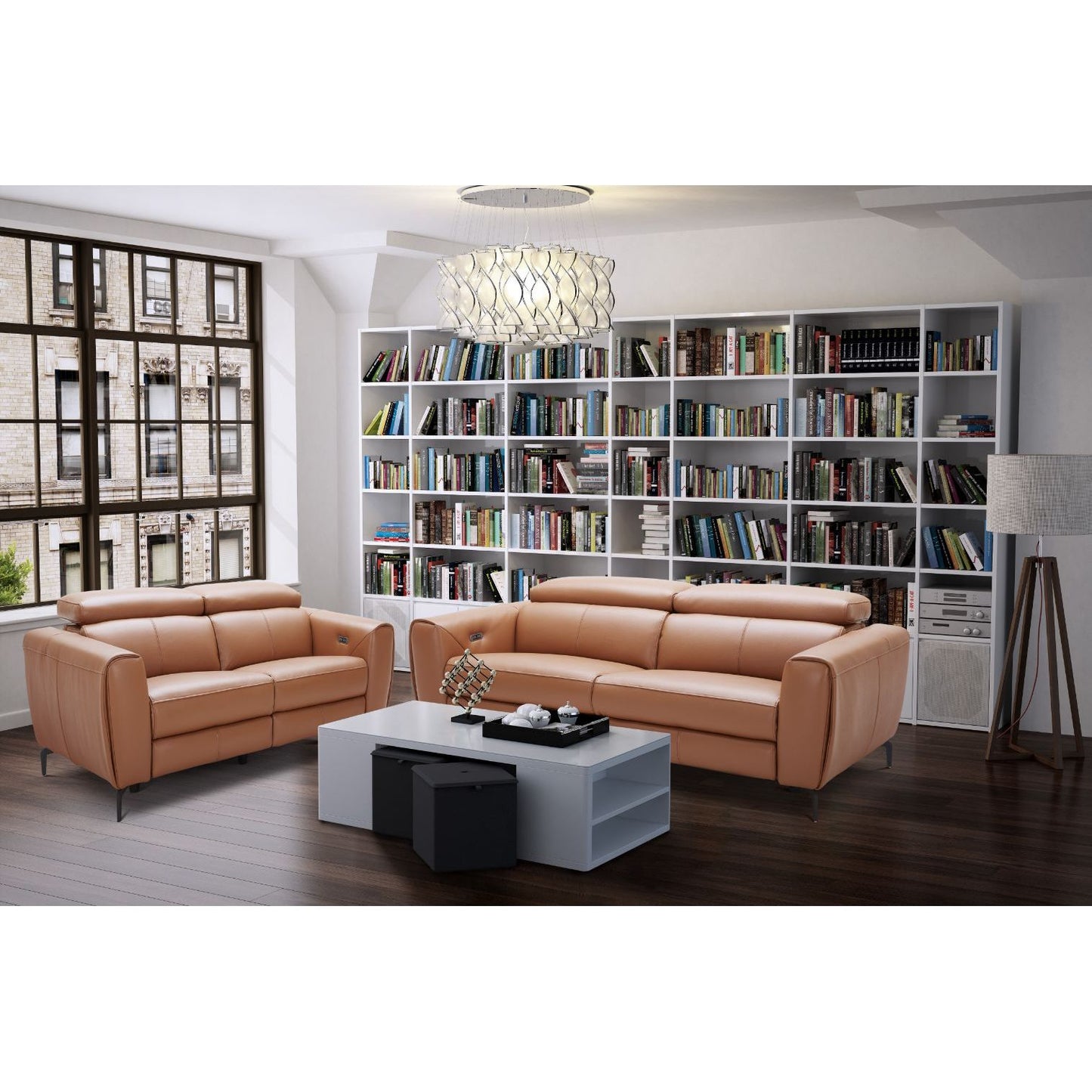 Lorenzo Love in Caramel jnmfurniture Loveseats 1882411-L