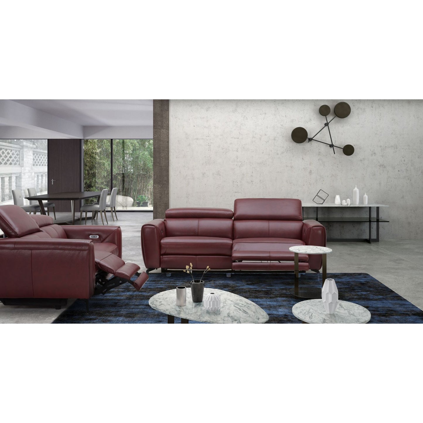 Lorenzo Merlot Love jnmfurniture Loveseats 18822-L