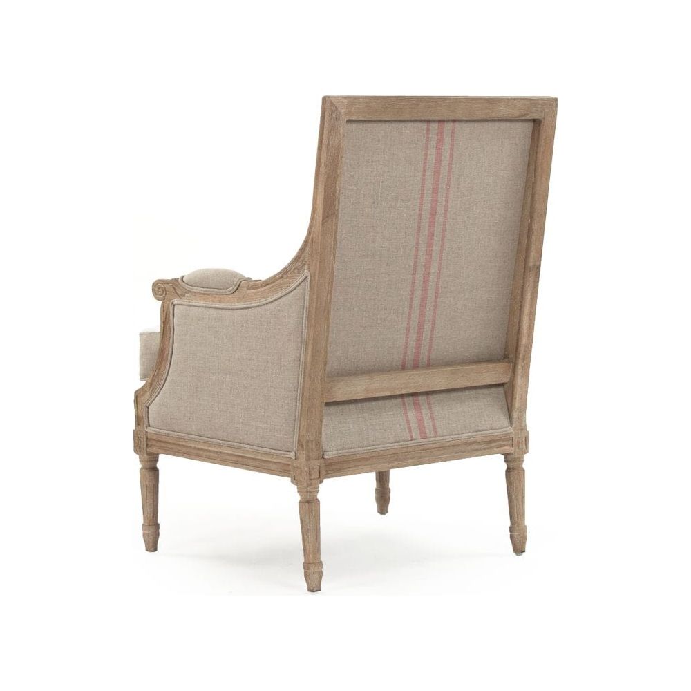 Louis Club Chair Zentique Chairs & Seating B007 E272 A034 Red Stripe
