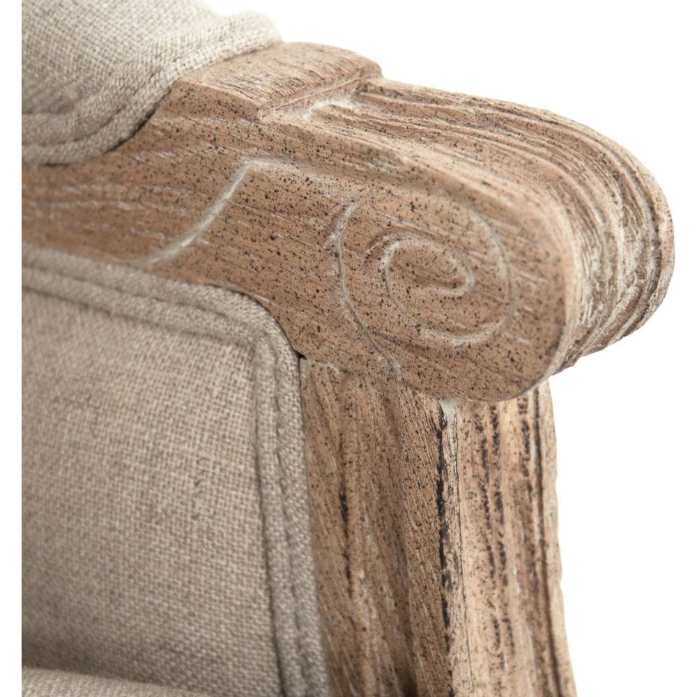 Louis Club Chair Zentique Chairs & Seating B007 E272 A034 Red Stripe
