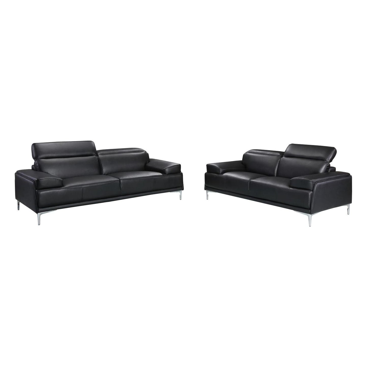 Nicolo Love Seat in Black jnmfurniture Loveseats 18982-L
