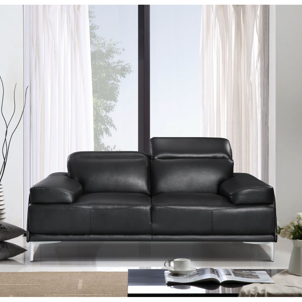 Nicolo Love Seat in Black jnmfurniture Loveseats 18982-L
