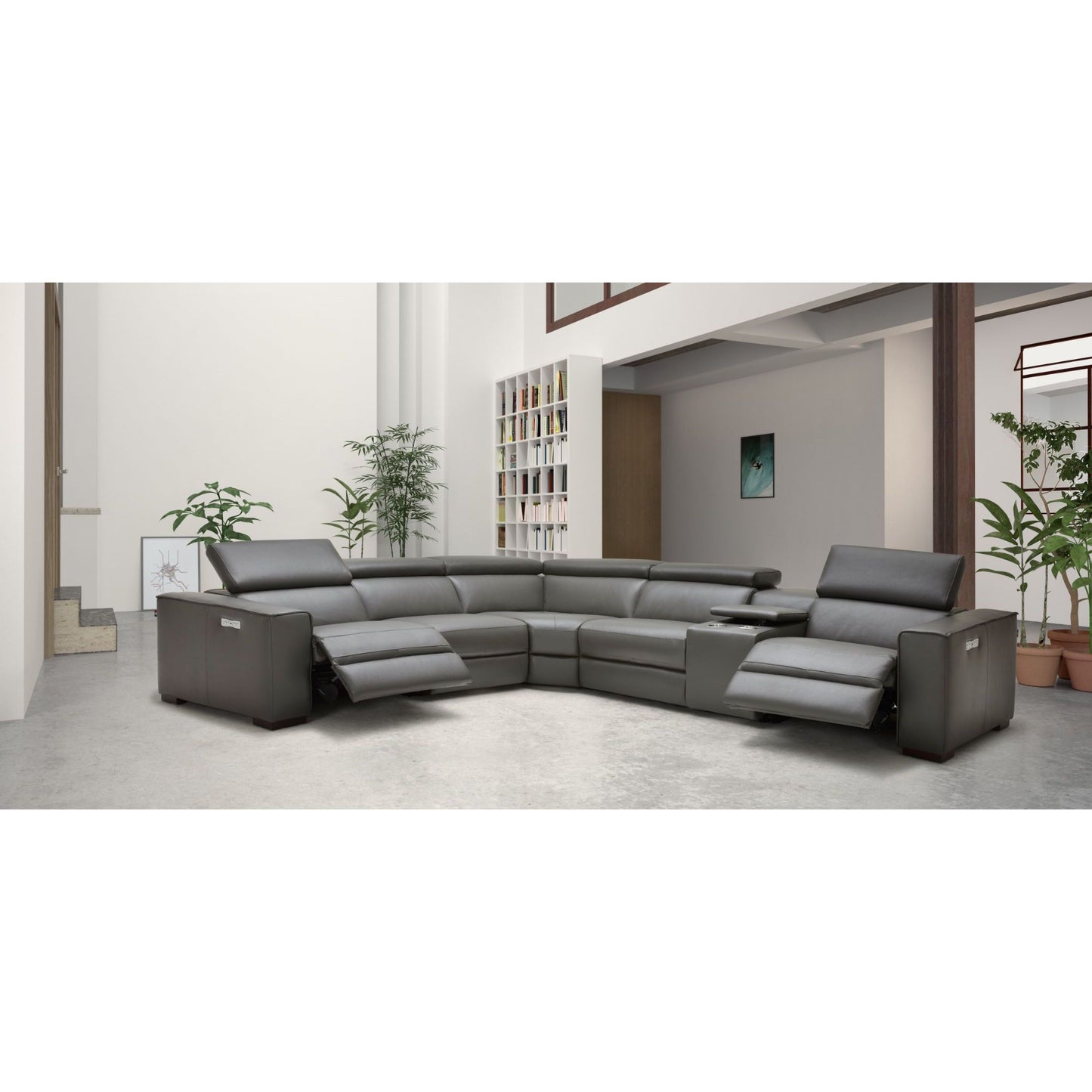 Picasso Motion Sectional in Dark Grey jnmfurniture Sectionals 18865-DG