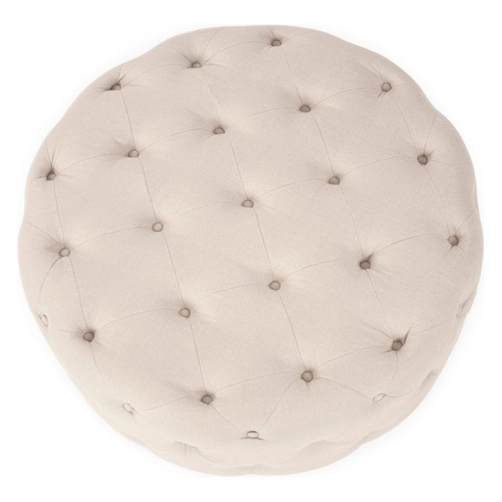 Round Tufted Ottoman Zentique Ottomans & Poufs F204 A003