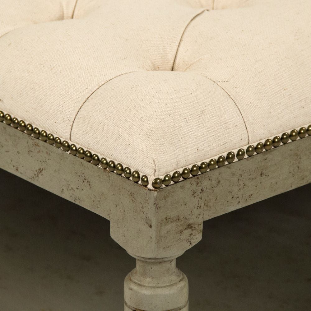 Square Tufted Ottoman Zentique Ottomans & Poufs CFH136-Z 432 C020