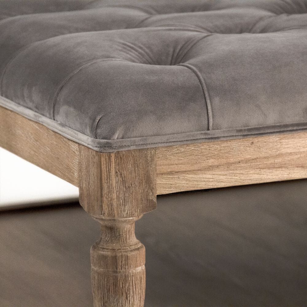 Square Tufted Ottoman Zentique Ottomans & Poufs CFH136-Z E272 V072