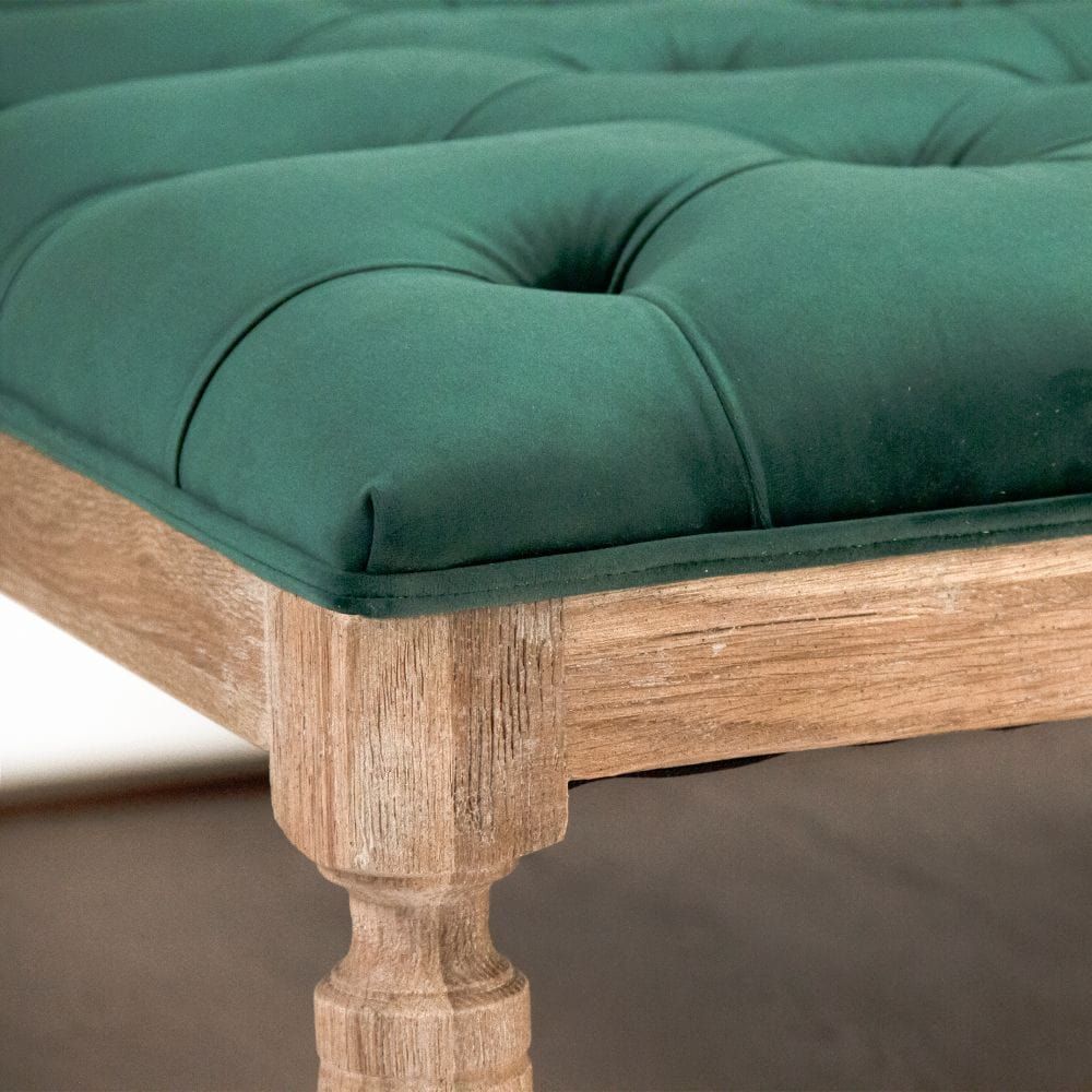 Square Tufted Ottoman Zentique Ottomans & Poufs CFH136-Z E272 V093