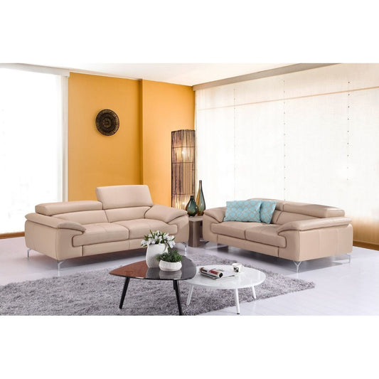 A973 Italian Leather Love in Peanut jnmfurniture Loveseats 179061113-L