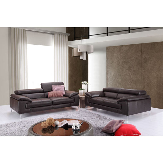 A973 Italian Leather Sofa in Coffee jnmfurniture Sofas 179061111-S