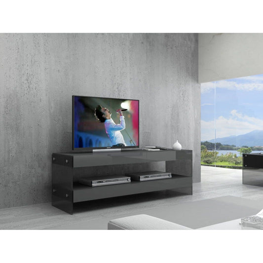 Cloud Mini TV Base in Grey High Gloss jnmfurniture TV Stands & Media 179601-MTV-G